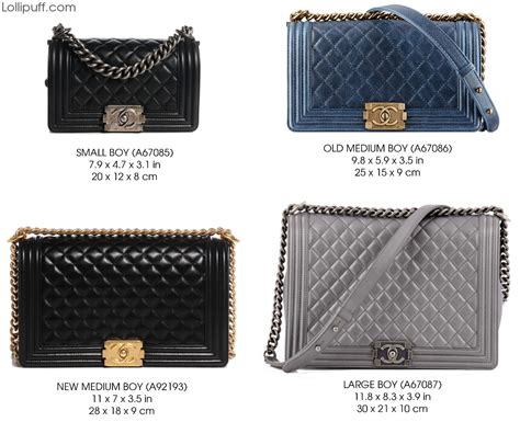 chanel le boy sizes cm|The Size Guide: Boy Chanel .